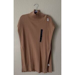 Banana Republic Mock-Neck Knit Poncho Cape XS - Small Tan/Camel NWT